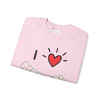 Mental Health Crewneck Sweatshirt — "I  Mental Health" Casual Awareness Pullover