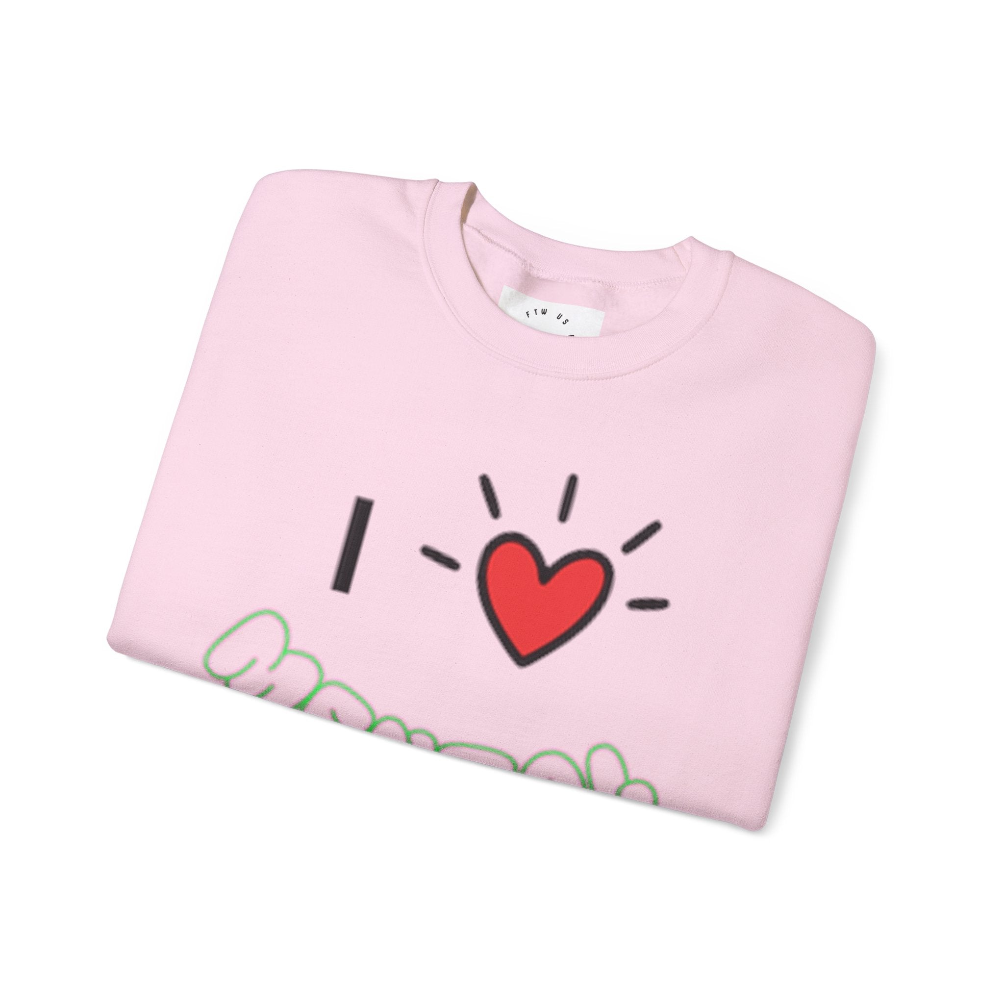 Mental Health Crewneck Sweatshirt — "I  Mental Health" Casual Awareness Pullover