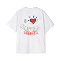 Smiling Tee — Men's Oversized Smile Graphic T-Shirt