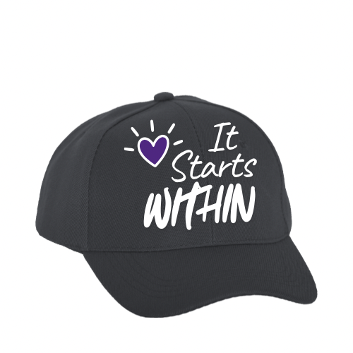 Baseball Cap — 'I Love Mental Health' Handwritten Heart Design