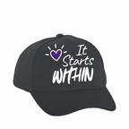 Baseball Cap — 'I Love Mental Health' Handwritten Heart Design