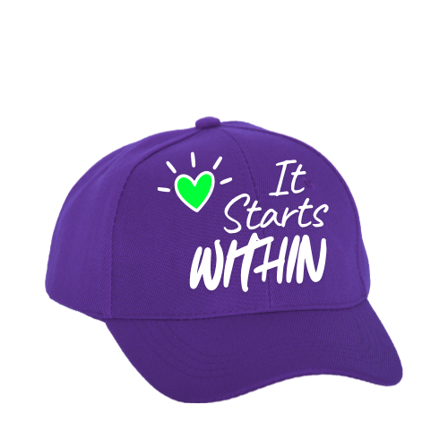 Baseball Cap — 'I Love Mental Health' Handwritten Heart Design