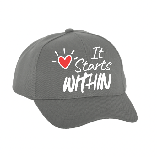 Baseball Cap — 'I Love Mental Health' Handwritten Heart Design
