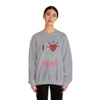 Mental Health Crewneck Sweatshirt — "I  Mental Health" Casual Awareness Pullover