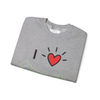 Mental Health Crewneck Sweatshirt — "I  Mental Health" Casual Awareness Pullover